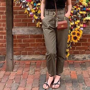 EVER NEW HIGH WAIST COTTON PANTS